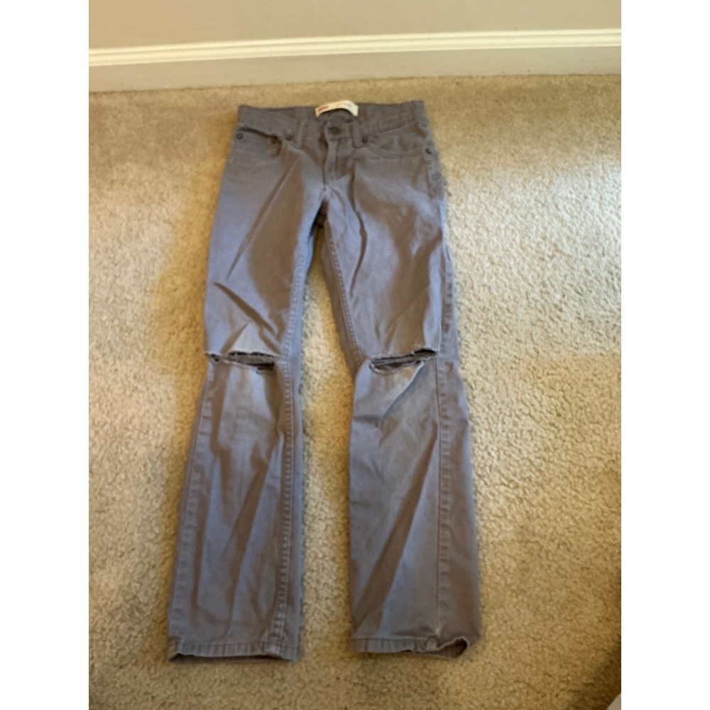 Levi 511 slim gray jeans size 10 reg